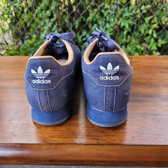 🎉 HP Adidas Samoa Streetwear Sneakers Blue 8.5 - Picture 5 of 10